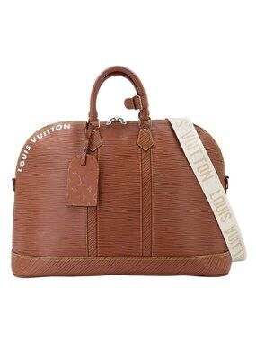 Louis Vuitton Epi XL Alma Travel GM 2-Way Bag Cognac